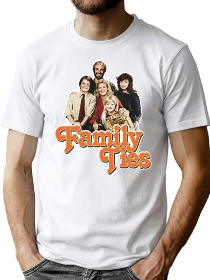 Family Ties Essential  Premium Heavyweight Cotton T-Shirt - Black