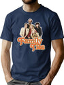 Family Ties Essential  Premium Heavyweight Cotton T-Shirt - Navy