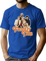 Family Ties Essential  Premium Heavyweight Cotton T-Shirt - Blue