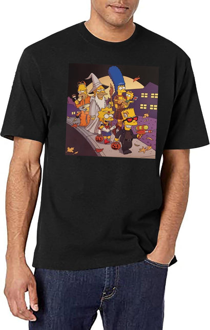 Famous Yellow Family Walk In The Street T-Shirt for Men & Women, T-Shirts Graphic Tee - Black