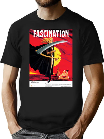Fascination T-Shirt for Men & Women, T-Shirts Graphic Tee - Black