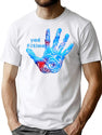 Fatima'S Hand Amulet Bootleg Graphic T-Shirt - White