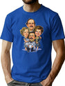 Fawlty Arts Towers Tv Series Characters Funny Design Premium Heavyweight Cotton T-Shirt - Blue