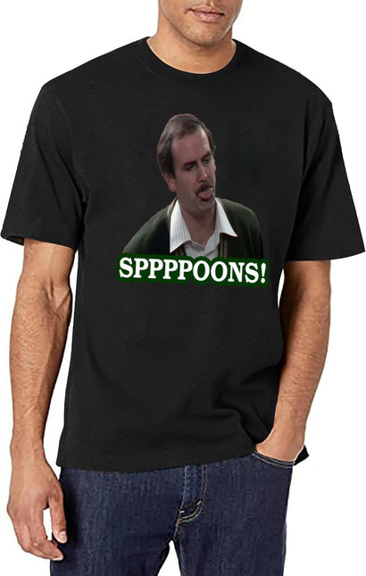 Fawlty Towers Sppppoons Black T-Shirt - Black