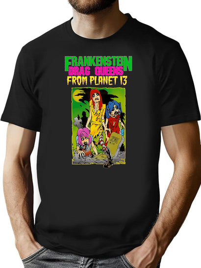 Fdqfp13 Night Of The Living Drag Queens Art Logo T-Shirt for Men & Women, T-Shirts Graphic Tee - Black