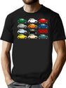 Fiat 500 Side View Classic Shirt Hoodie 2 Classic T Shirt T-Shirt for Men & Women, T-Shirts Graphic Tee - Black