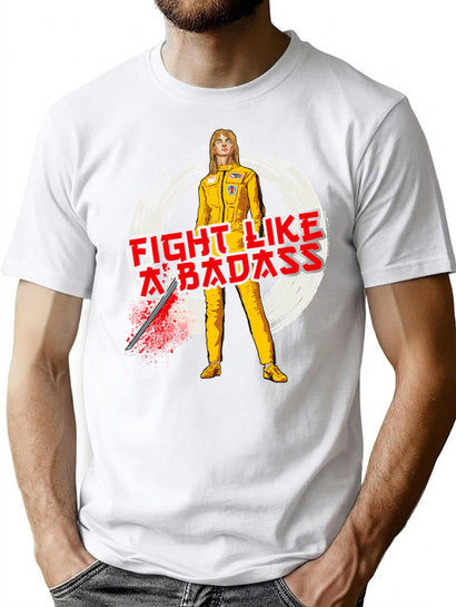 Fight Like A Badass T-Shirt for Men & Women, T-Shirts Graphic Tee - Black