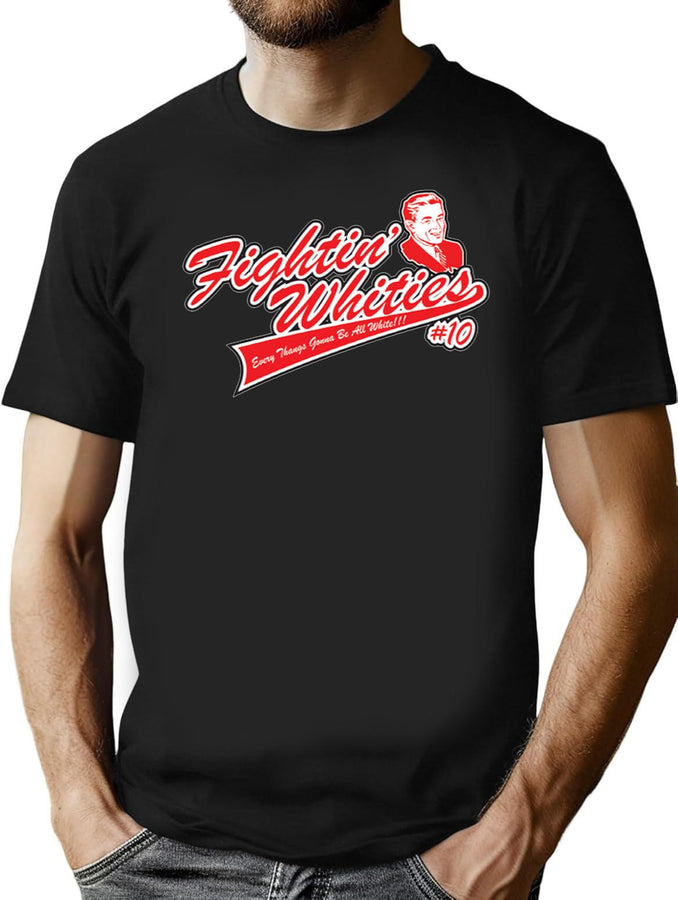 Fighting Whities Black T-Shirt - Black