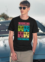 Filmmaking Warning May Randomly Start Film Cinema T-Shirt for Men & Women, T-Shirts Graphic Tee - Navy