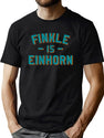 Finkle Is Einhorn Black T-Shirt - Green