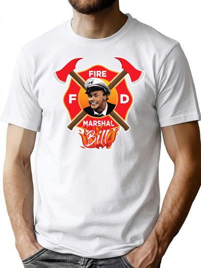 Fire Marshal Bill In Living Color T-Shirt for Men & Women, T-Shirts Graphic Tee - Black