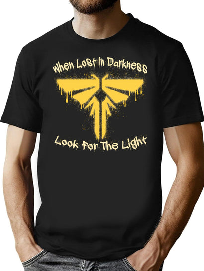 Firefly Spray Paint T-Shirt for Men & Women, T-Shirts Graphic Tee - Black