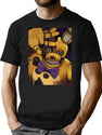 Five Nights At Freddy Bootleg Graphic T-Shirt - Black