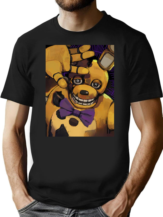 Five Nights At Freddy Bootleg Graphic T-Shirt - Black