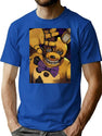 Five Nights At Freddy Bootleg Graphic T-Shirt - Blue