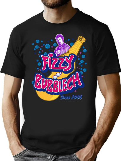 Fizzy Bubblech T-Shirt for Men & Women, T-Shirts Graphic Tee - Black