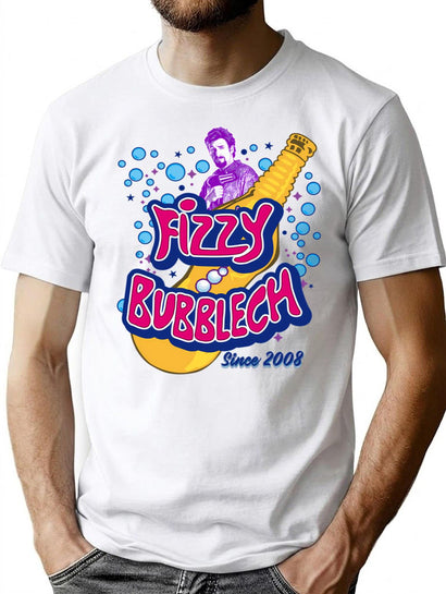 Fizzy Bubblech T-Shirt for Men & Women, T-Shirts Graphic Tee - Black
