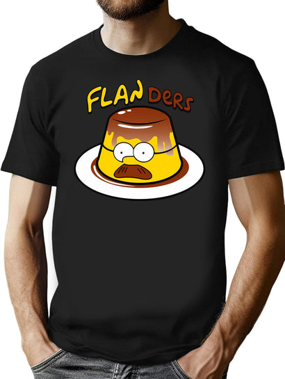 Flanders T-Shirt for Men & Women, T-Shirts Graphic Tee - Black