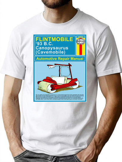 Flintmobile Auto Repair Manual T-Shirt for Men & Women, T-Shirts Graphic Tee - Black