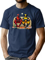 Flippant Ddeadpoolwolverine Bootleg Graphic T-Shirt - Navy
