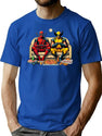 Flippant Ddeadpoolwolverine Bootleg Graphic T-Shirt - Blue