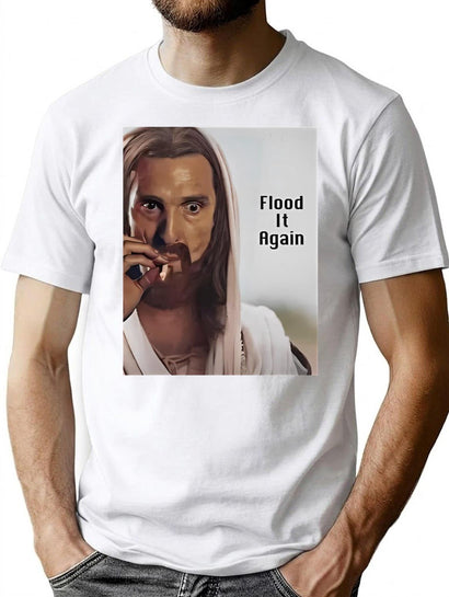 Flood It Again Premium Heavyweight Cotton T-Shirt - Black