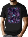 Flower Hell Blossom Bootleg Graphic T-Shirt - Black