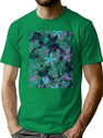 Flower Hell Blossom Bootleg Graphic T-Shirt - Green
