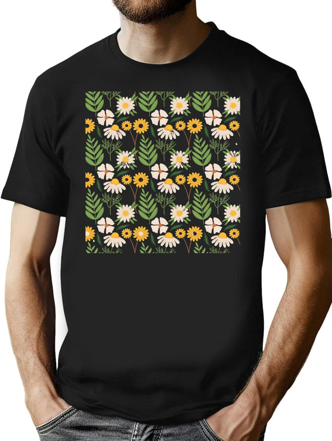 Flower Is My Heart The Meaning Of Sunflowers Bootleg Graphic T-Shirt - Black