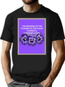 Flowers Give Meaning To Precious People. Bootleg Graphic T-Shirt - Black
