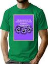 Flowers Give Meaning To Precious People. Bootleg Graphic T-Shirt - Green