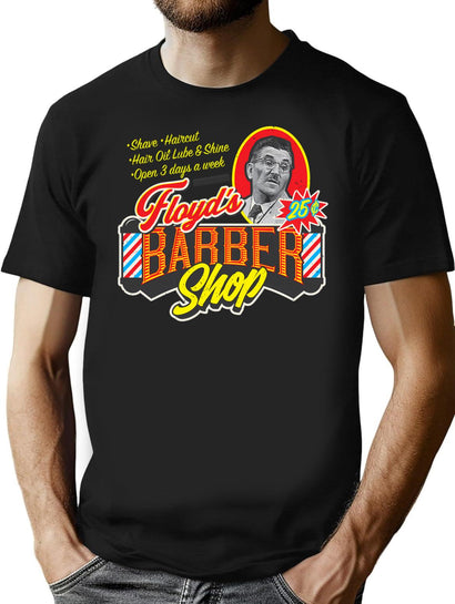 Floyd'S Barbershop T-Shirt for Men & Women, T-Shirts Graphic Tee - Black