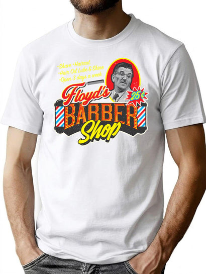 Floyd'S Barbershop T-Shirt for Men & Women, T-Shirts Graphic Tee - Black