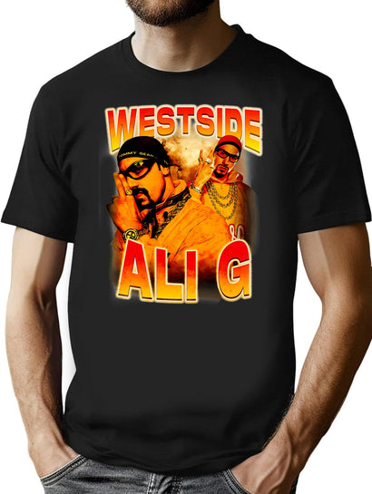 For Mens Womens Ali G - Bootleg Vintage Gift For Fan T-Shirt for Men & Women, T-Shirts Graphic Tee - Black