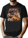 Foxes Vintage Bootleg Bootleg Graphic T-Shirt - Black