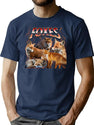 Foxes Vintage Bootleg Bootleg Graphic T-Shirt - Navy
