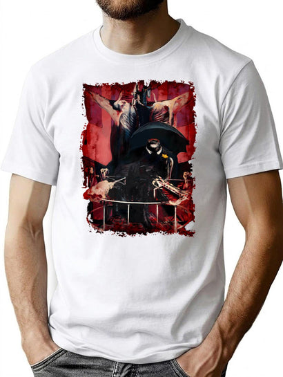 Francis Bacon Painting Horror Art Lover Figure Man Meat Gift T Shirt T-Shirt for Men & Women, T-Shirts Graphic Tee - Black