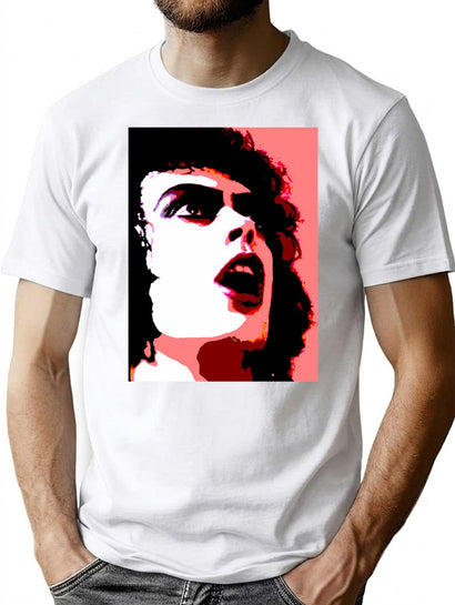 Frank N Furter Andy Warhol T-Shirt for Men & Women, T-Shirts Graphic Tee - Black