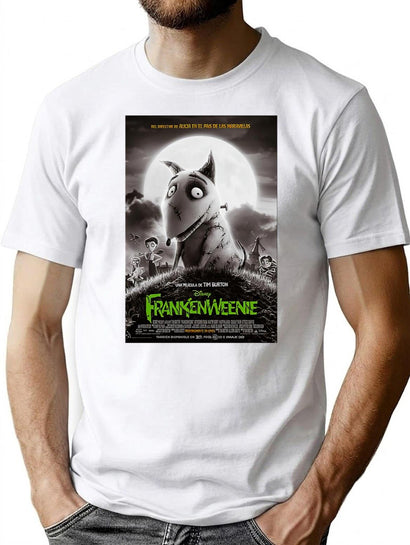 Frankenweenie Frankenweenie Essential Premium Heavyweight Cotton T-Shirt - Black
