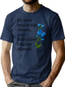Fred Again Art Again Logo Music Blue Flowers Typographic Modern Wall Art Bootleg Graphic T-Shirt - Navy