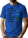 Fred Again Art Again Logo Music Blue Flowers Typographic Modern Wall Art Bootleg Graphic T-Shirt - Blue