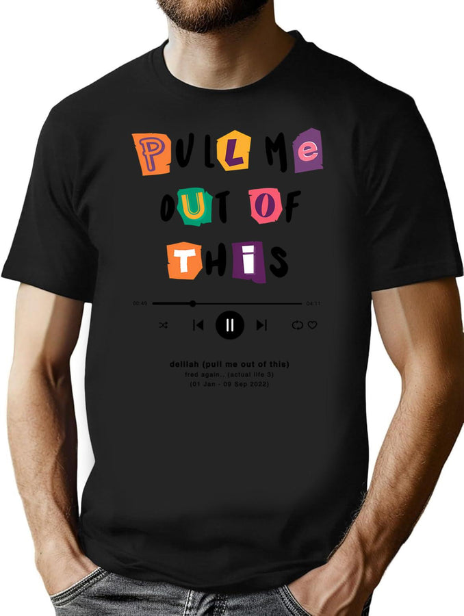 Fred Again.. Delilah (Pull Me Out Of This) Bootleg Graphic T-Shirt - Black