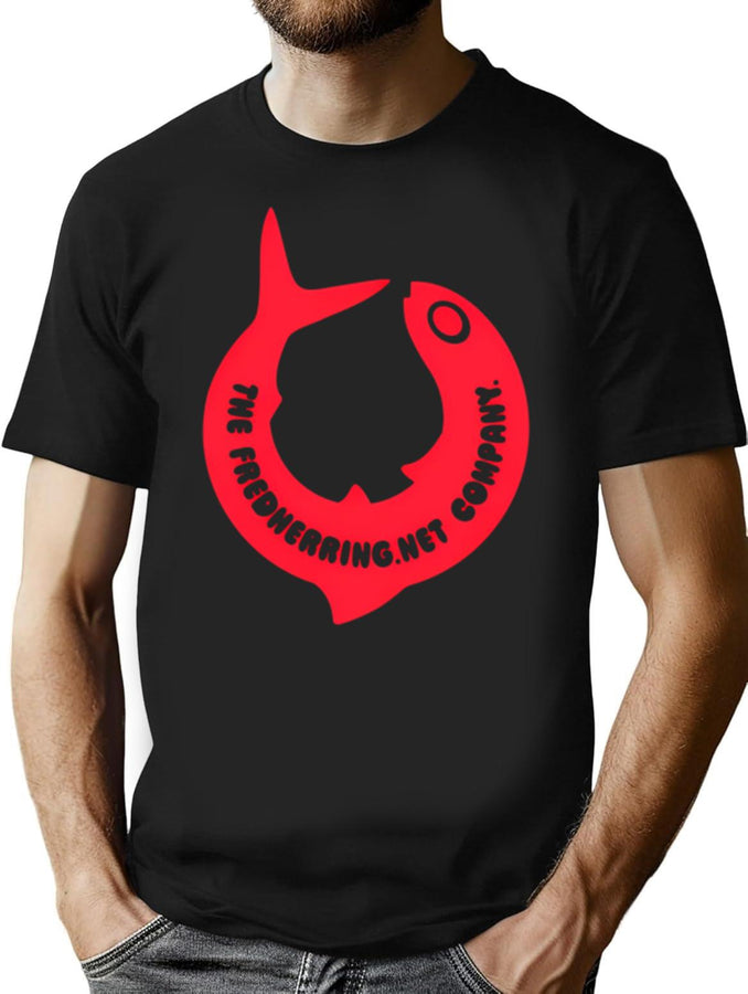 Fredherring Merch Bootleg Graphic T-Shirt - Black