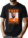 Free Scottie Mug Shot Funny Humour Black T-Shirt - Green
