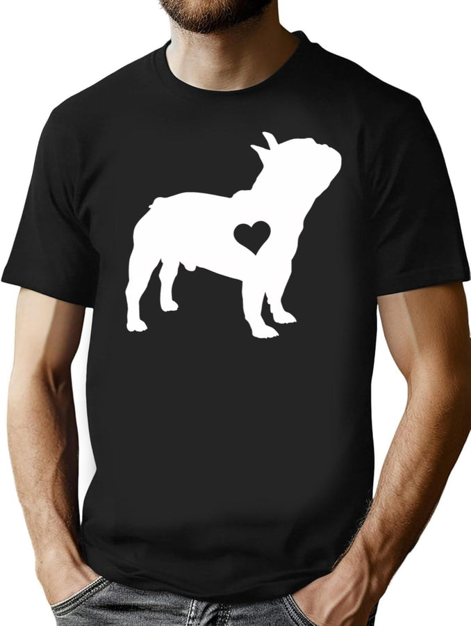 French Bulldog Art French Bulldog T-Shirt for Men & Women, T-Shirts Graphic Tee - Black