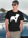 French Bulldog Art French Bulldog T-Shirt for Men & Women, T-Shirts Graphic Tee - Navy