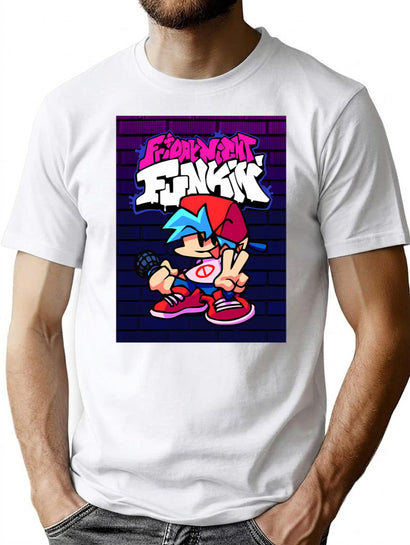 Friday Night Funkin Boyfriend Classic  For Fans For Men And Women Premium Heavyweight Cotton T-Shirt - Black