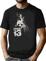 Friday The 13Th Splash Inspiration White T-Shirt for Men & Women, T-Shirts Graphic Tee - Black