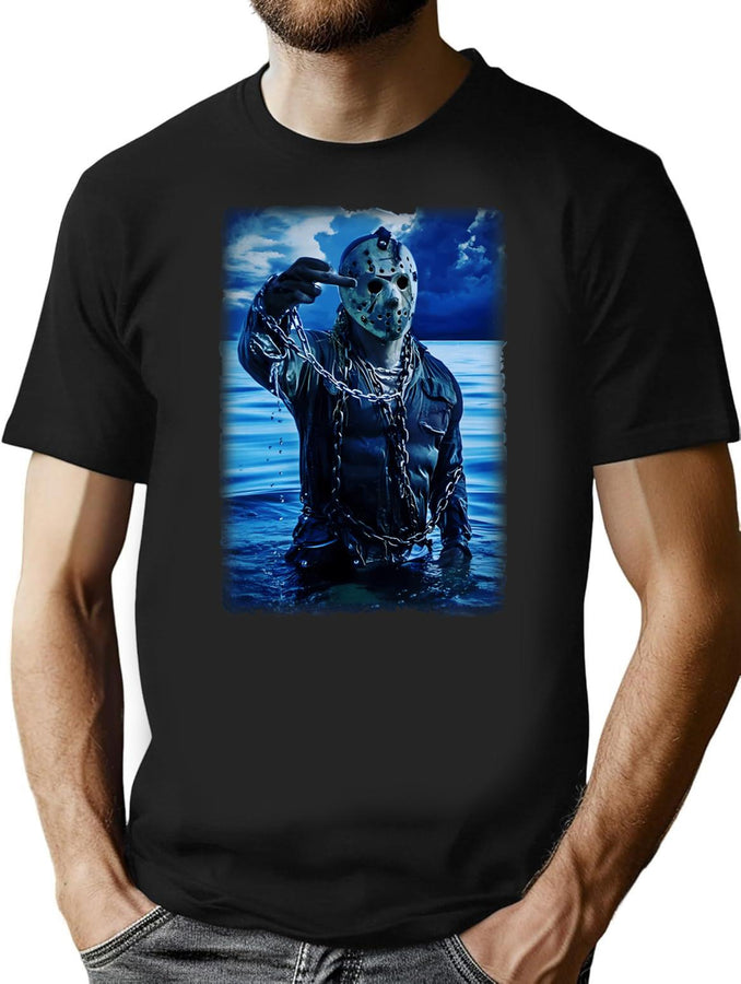 Friday The 13Th T-Shirt for Men & Women, T-Shirts Graphic Tee - Black