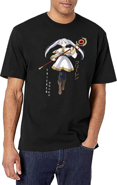 Frieren - Sousou No Frieren Black T-Shirt - Black
